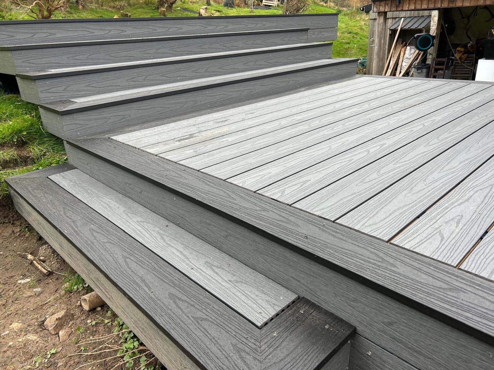 Decking installation project 2 in Scotland - Professional decking by Glenhaus Garden Rooms